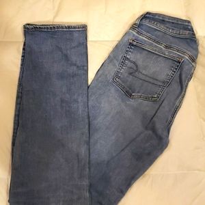 American Eagle Straight Leg Jeans Super Stretch XLong
